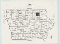 Iowa State Map, Chickasaw County 1985